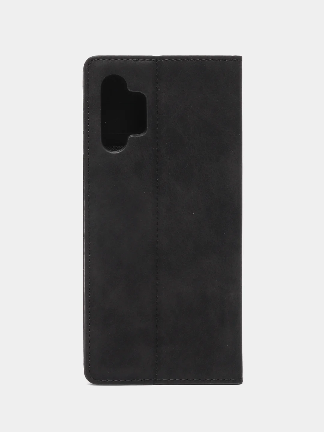 Черный чехол книжка Rich Boss для Samsung A13, экокожа, нубук, с визитницей