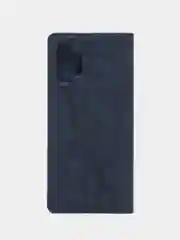 Синий чехол книжка Rich Boss для Samsung A13, экокожа, нубук, с визитницей