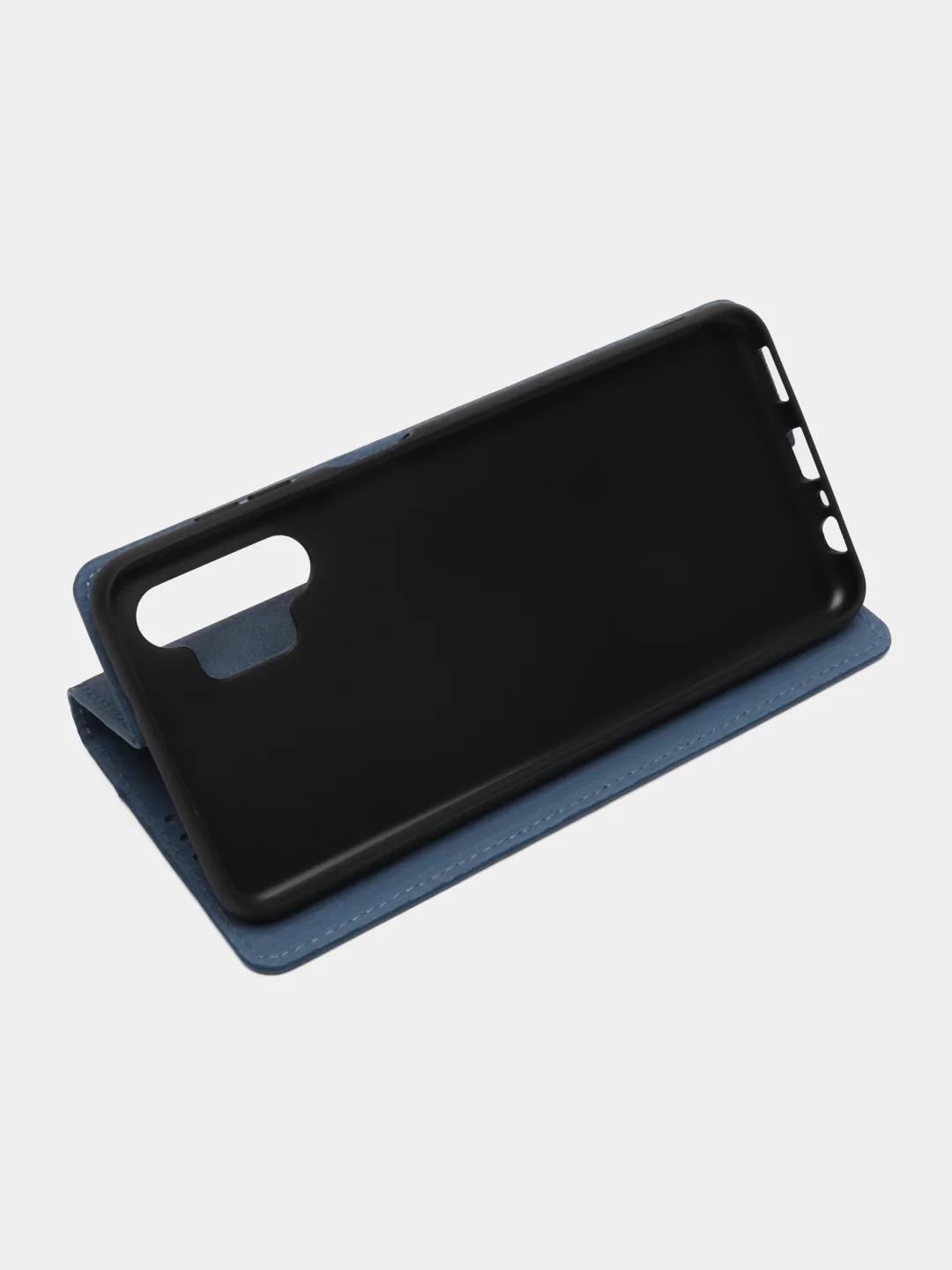 Синий чехол книжка Rich Boss для Samsung A13, экокожа, нубук, с визитницей