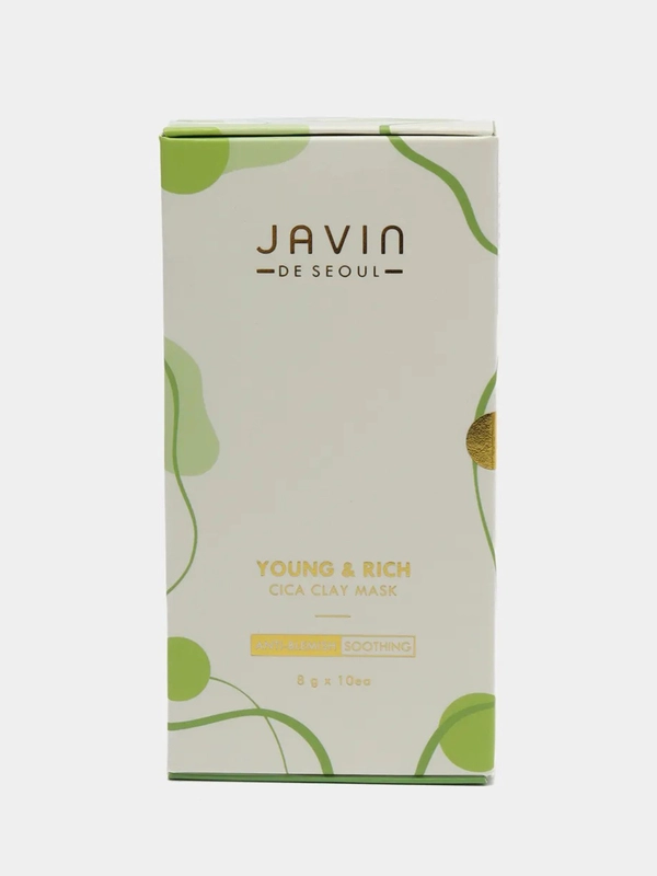 Маска для лица JAVIN DE SEOUL Young & Rich Cica Clay Mask, на основе глины и центеллы, 8 г