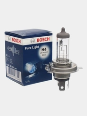 Лампа галогенная Bosch Pure Light H4 60/55W 12V