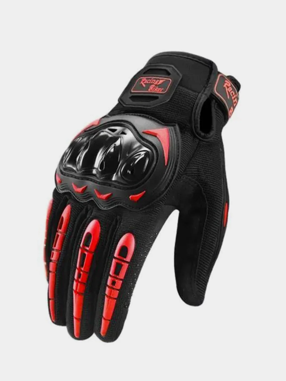 Красный перчатки Racing Biker SC33, сенсорные