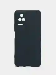 Темно-синий чехол силиконовый для Xiaomi Poco F4 (Сяоми Поко Ф4)