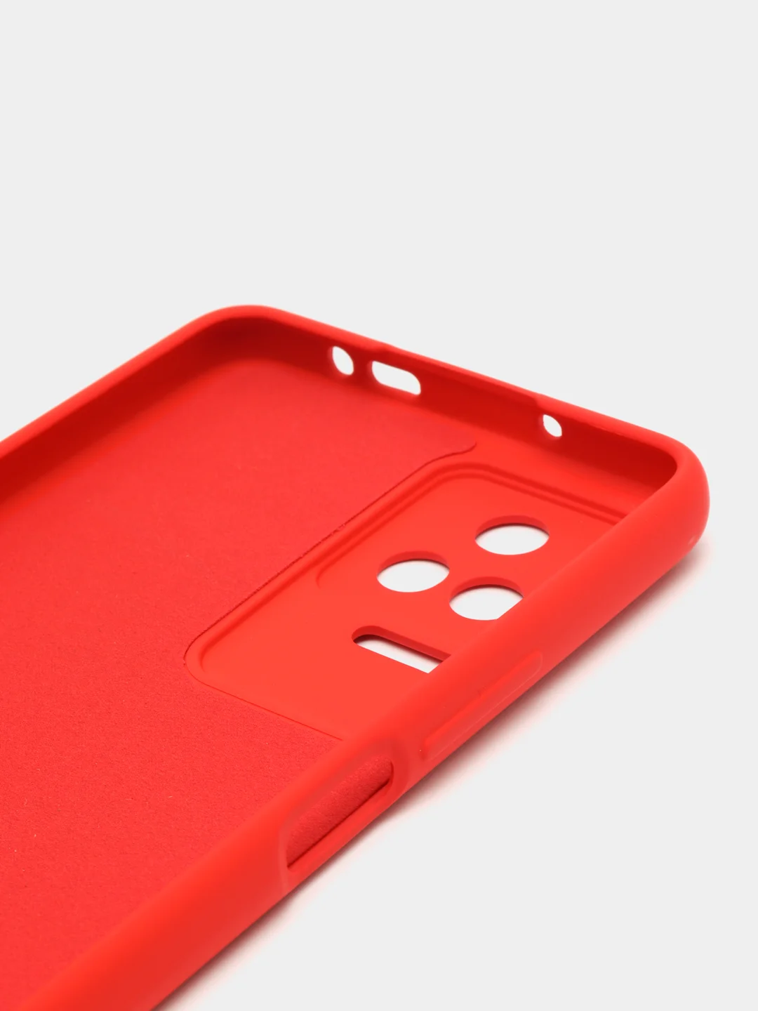 Красный чехол силиконовый для Xiaomi Poco F4 (Сяоми Поко Ф4)