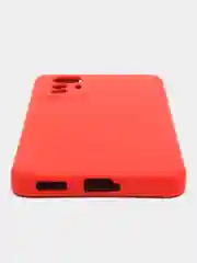 Красный чехол Xiaomi 12 Lite Сяоми 12 Лайт силиконовый закрый низ бархат внутри Silicone Cover