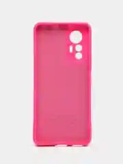 Фуксия чехол Xiaomi 12 Lite Сяоми 12 Лайт силиконовый закрый низ бархат внутри Silicone Cover