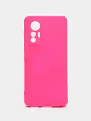 Фуксия чехол Xiaomi 12 Lite Сяоми 12 Лайт силиконовый закрый низ бархат внутри Silicone Cover