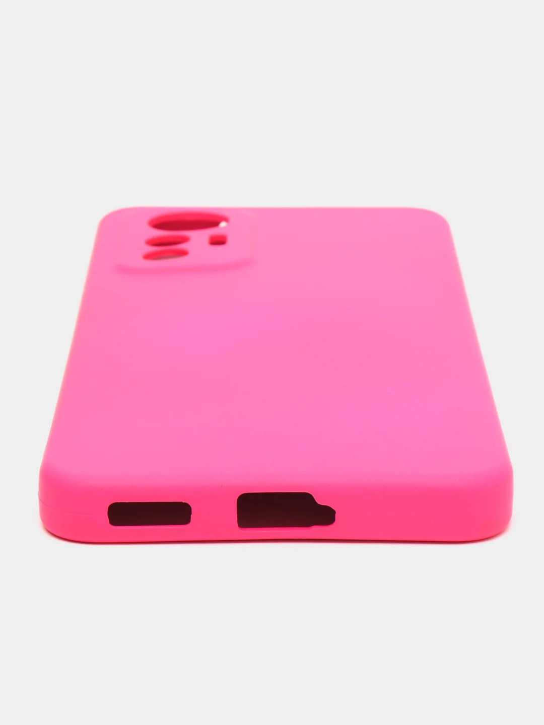 Фуксия чехол Xiaomi 12 Lite Сяоми 12 Лайт силиконовый закрый низ бархат внутри Silicone Cover