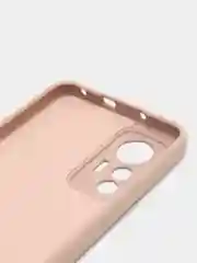 Пудровый чехол Xiaomi 12 Lite Сяоми 12 Лайт силиконовый закрый низ бархат внутри Silicone Cover