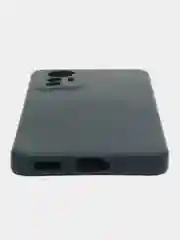 Темно-синий чехол Xiaomi 12 Lite Сяоми 12 Лайт силиконовый закрый низ бархат внутри Silicone Cover