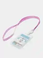 Лавандовый бейдж с лентой для пропуска, прозрачный
