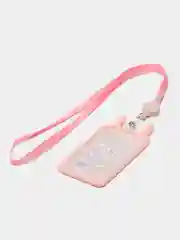 Кремовый бейдж с лентой для пропуска, прозрачный