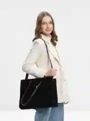 Черный женская сумка, вельветовая