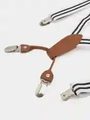 Белый подтяжки детские