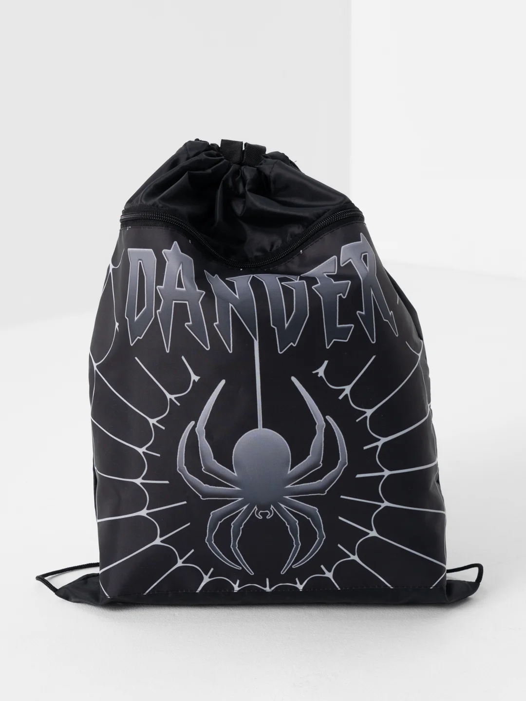Мешок для обуви BRAUBERG, с петлёй, карман на молнии, 47х37 см, Dangerous spider, 270911