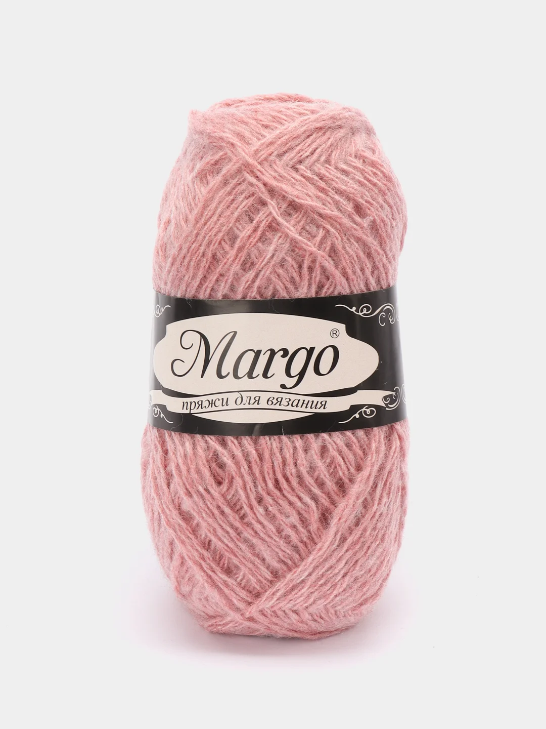 Кораллово-розовый пряжа для вязания Margo, акрил с пухом, 230 м, 100 г