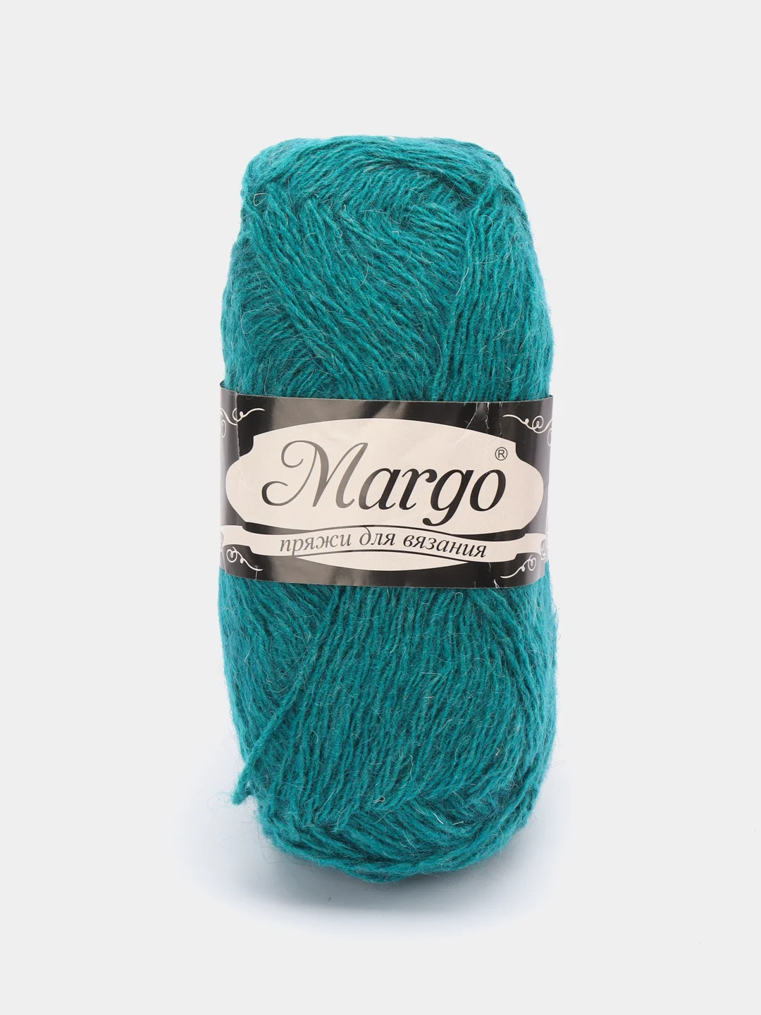 Тёмно-бирюзовый пряжа для вязания Margo, акрил с пухом, 230 м, 100 г