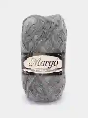 Серый металлик пряжа для вязания Margo, акрил с пухом, 230 м, 100 г