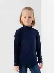 Темно-синий водолазка детская базовая, для мальчика 3-6 лет, 3 цвета