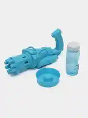 Голубой генератор для мыльных пузырей миниган BUBBLE GUN в виде пистолета-пулемета