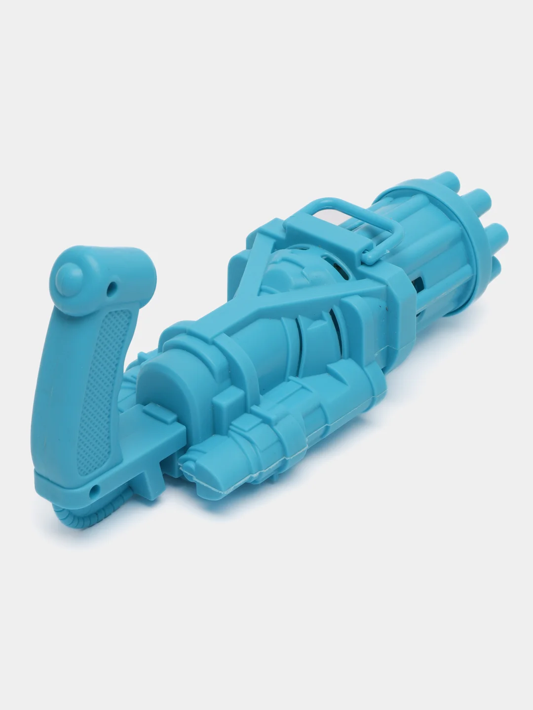 Голубой генератор для мыльных пузырей миниган BUBBLE GUN в виде пистолета-пулемета