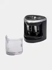 Точилка электрическая BRAUBERG DUAL (для 2 диаметров карандашей!), 4 батарейки АА, черная