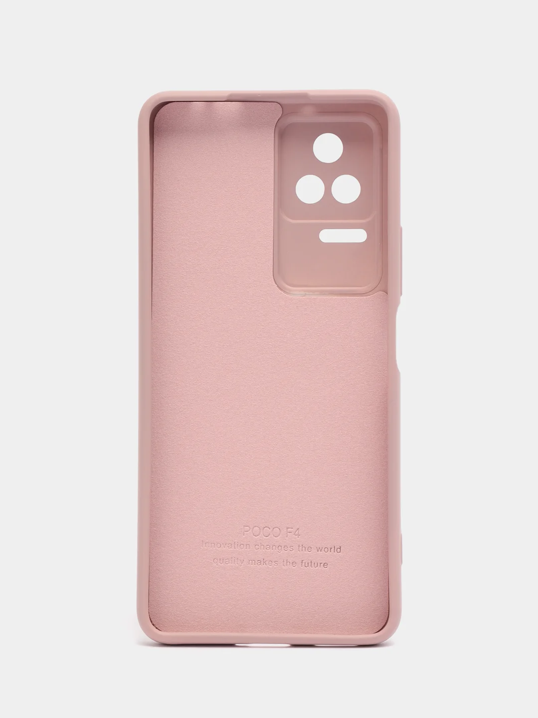 Пудровый чехол силиконовый для Xiaomi Poco F4 (Сяоми Поко Ф4)
