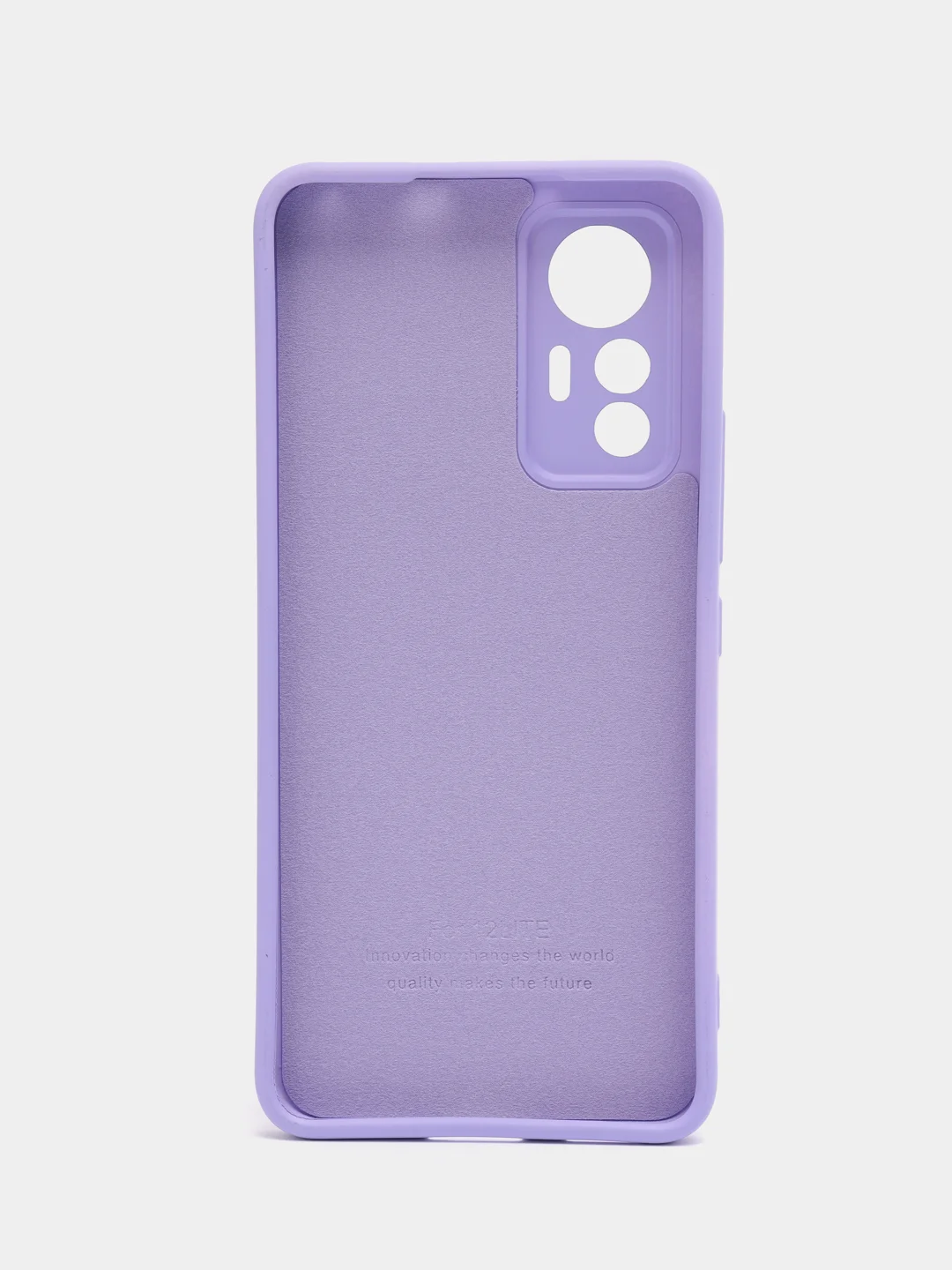 Аметистовый чехол Xiaomi 12 Lite Сяоми 12 Лайт силиконовый закрый низ бархат внутри Silicone Cover
