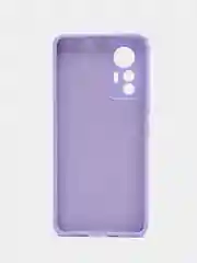 Аметистовый чехол Xiaomi 12 Lite Сяоми 12 Лайт силиконовый закрый низ бархат внутри Silicone Cover