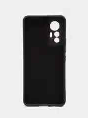 Угольный чехол Xiaomi 12 Lite Сяоми 12 Лайт силиконовый закрый низ бархат внутри Silicone Cover