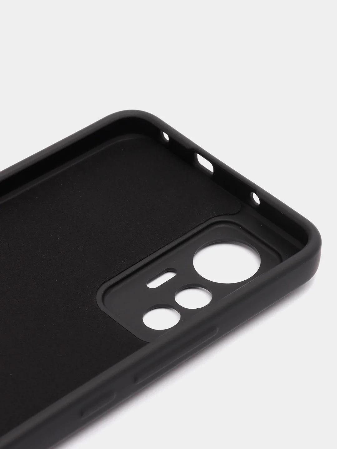 Угольный чехол Xiaomi 12 Lite Сяоми 12 Лайт силиконовый закрый низ бархат внутри Silicone Cover
