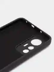 Угольный чехол Xiaomi 12 Lite Сяоми 12 Лайт силиконовый закрый низ бархат внутри Silicone Cover