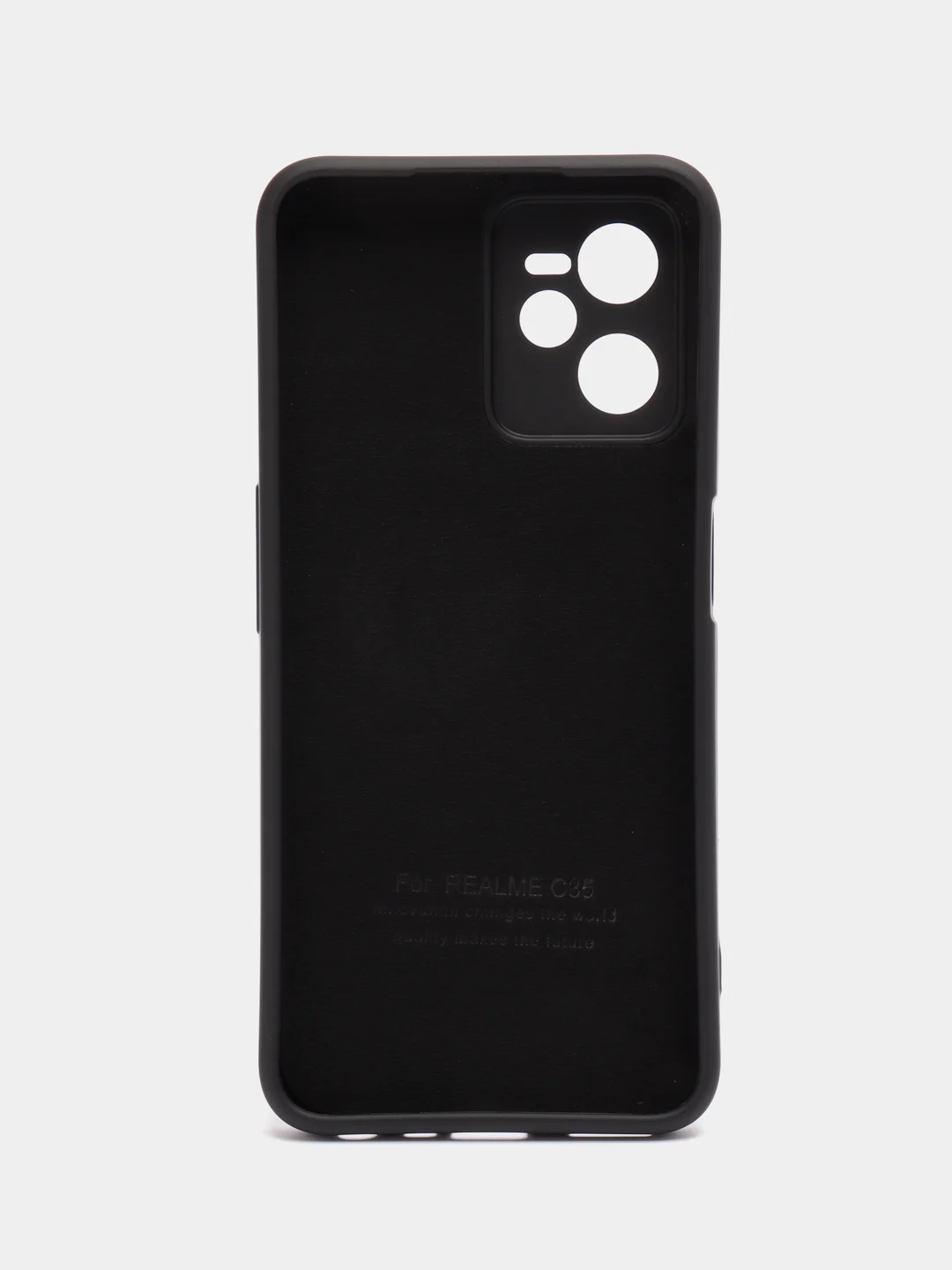 Угольный чехол силиконовый для Realme C35 / Реалми С35 Silicone Cover
