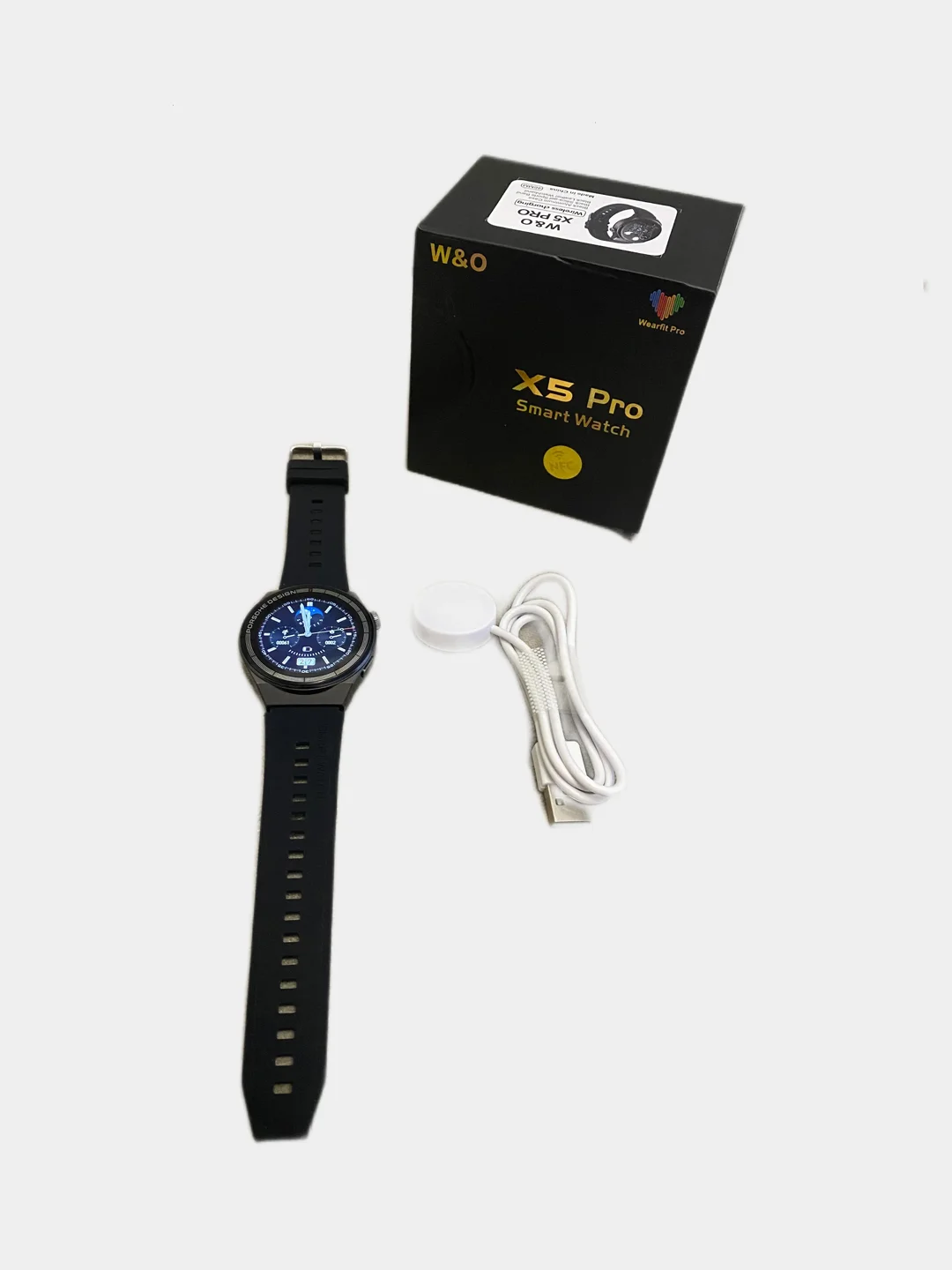 Черный круглые умные смарт-часы Smart Watch X5 Pro