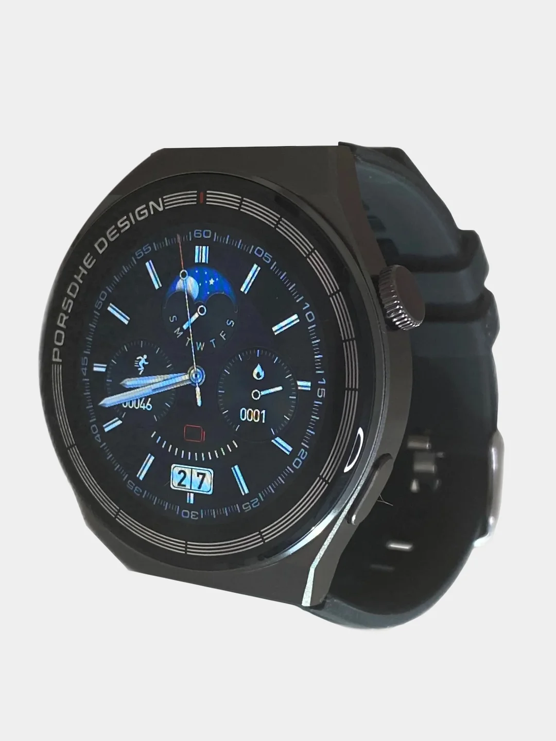 Черный круглые умные смарт-часы Smart Watch X5 Pro