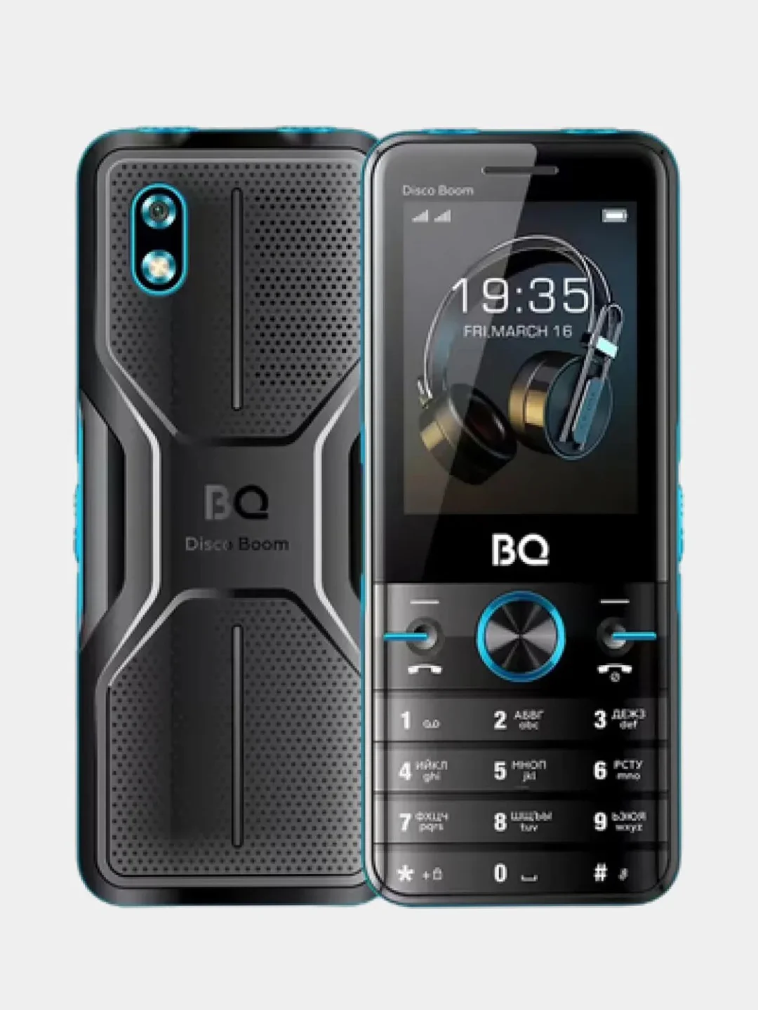 Синий мобильный телефон BQ 2842 Disco Boom 2023