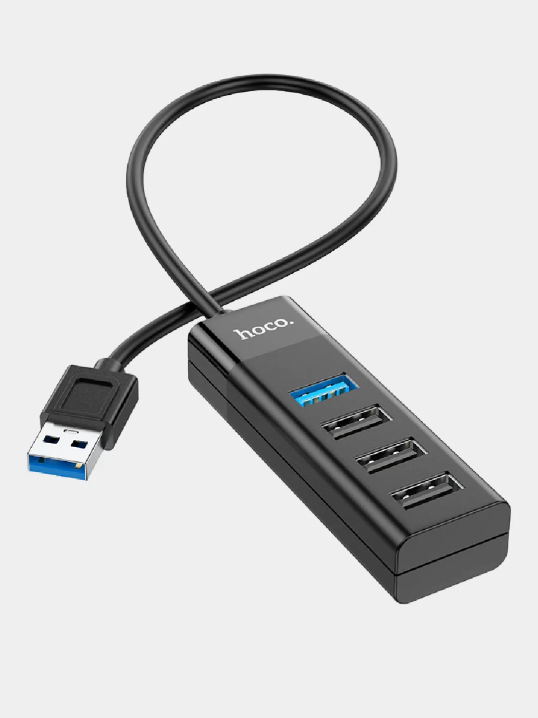 USB-концентратор 4 в 1 HOCO HB25, разветвитель на 4 порта, 3USB 2.0+1USB 3.0