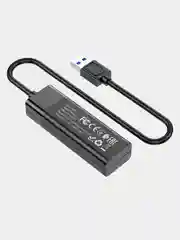 USB-концентратор 4 в 1 HOCO HB25, разветвитель на 4 порта, 3USB 2.0+1USB 3.0