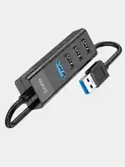 USB-концентратор 4 в 1 HOCO HB25, разветвитель на 4 порта, 3USB 2.0+1USB 3.0