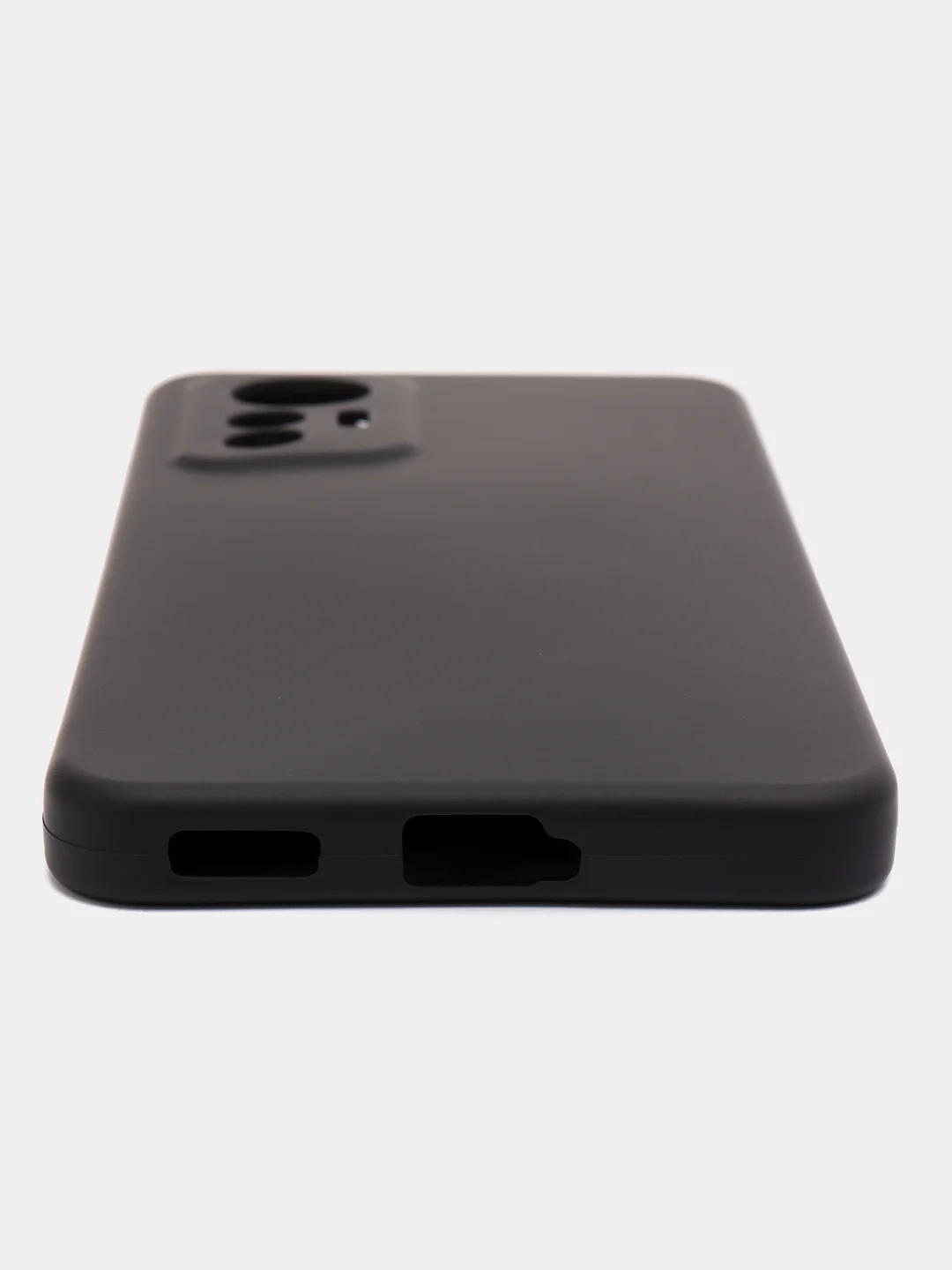 Угольный чехол Xiaomi 12 Lite Сяоми 12 Лайт силиконовый закрый низ бархат внутри Silicone Cover