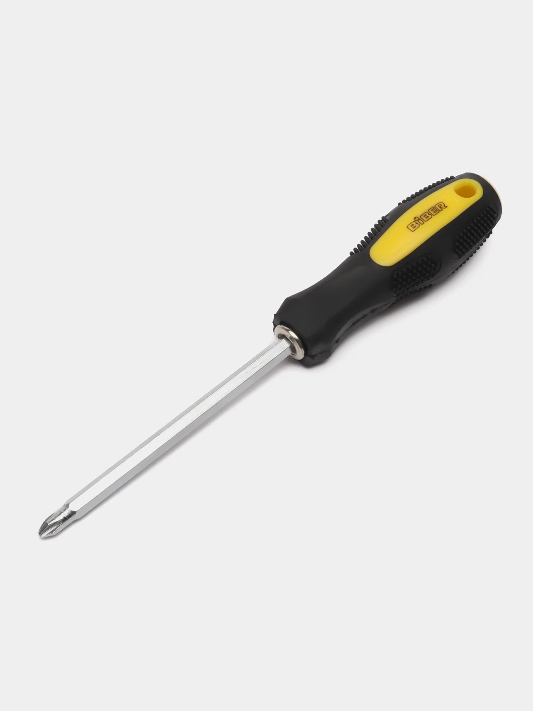 Отвертка двухсторонняя 2 в 1 CrV Biber 86028, крафтер 100 мм