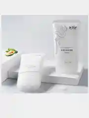 Белый крем для шеи и зоны декольте, с массажным роллером