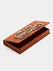 Медный открытка-шкатулка деревянная