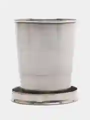 Белый стакан металлический, складной, стопка, кружка, набор туриста
