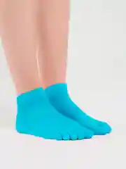 Синий носки короткие, спортивные, для йоги