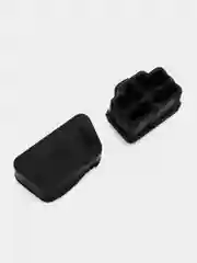 Черный набор пылезащитных заглушек для USB-разъемов