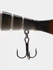 Серебряный рыболовная приманка воблер, плавающий, на щуку, 7 сегментный, 10 см, 15 г