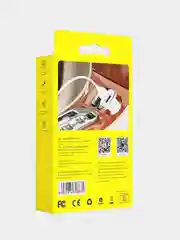 Автомобильное зарядное устройство BZ12, 2.4A, 2 USB + кабель Lighting/Type-C/microUSB
