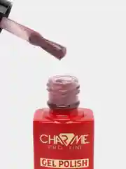 Вишнёвый гель лак для ногтей с блестками CHARME "Cocktail Bar",10 мл