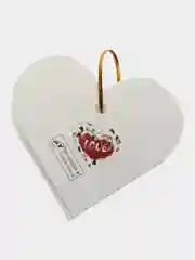 Серый металлик валентинка открытка 7,5х7,5